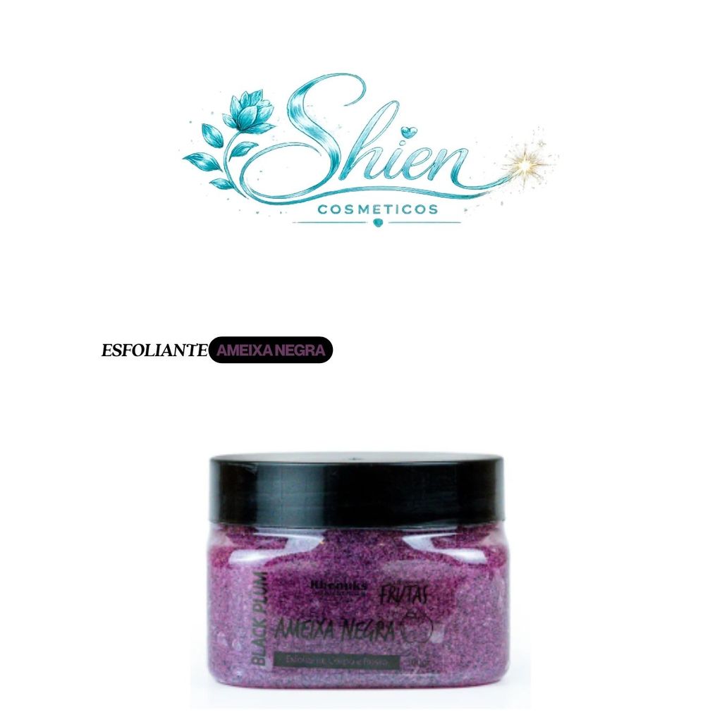 Esfoliante Para Corpo E Rosto - Ameixa Negra - 300g - Rhenuks