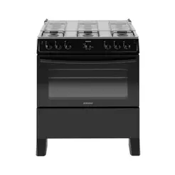 Fogão Itatiaia Star New Piso 6 Bocas Preto Mesa de Inox Bivolt 3700000474