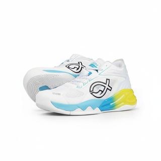 Tênis De Vôlei Fixch Lunatic Alpha Branco Azul Amarelo Série Baixa-, 43