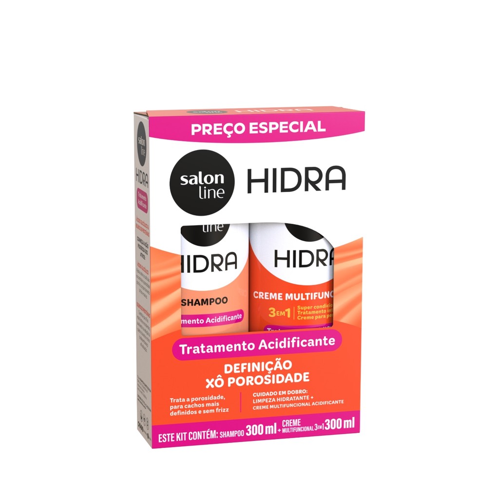Kit Shampoo 300ml + Creme Multifuncional 300ml Hidra Tratamento Acidificante
