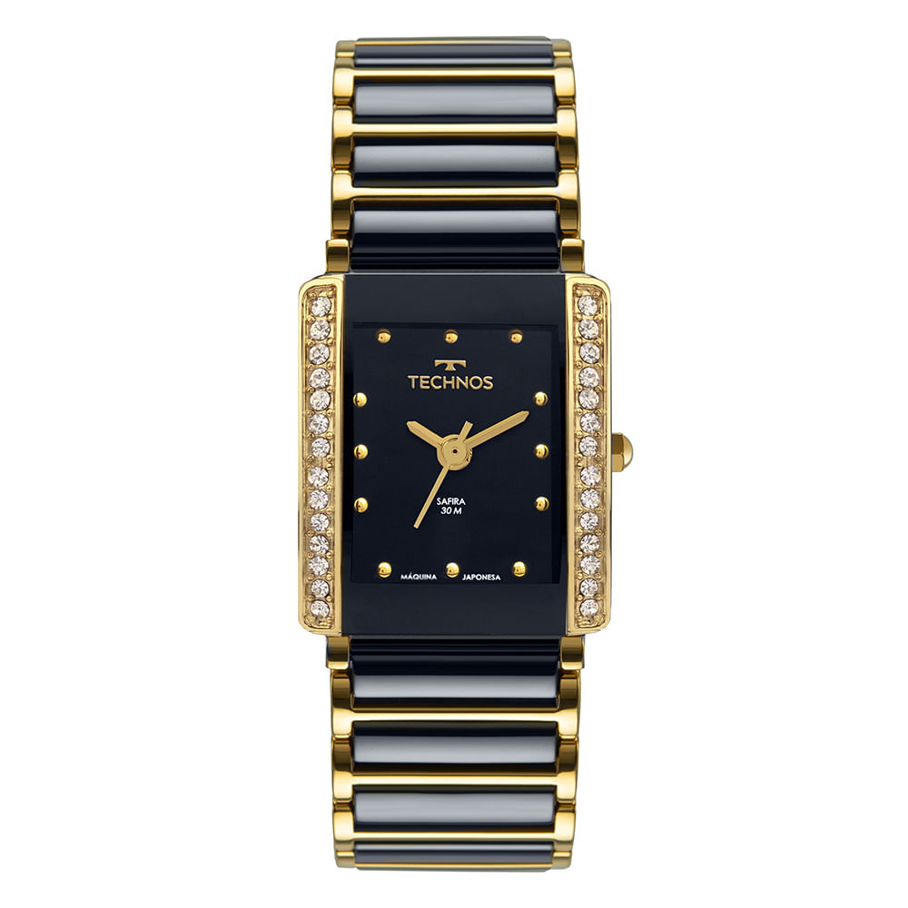 Relógio Technos Feminino Cerâmica Preto - 5Y30XO/1A