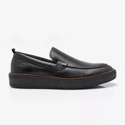 Sapato Social Slip On Marino Couro Preto