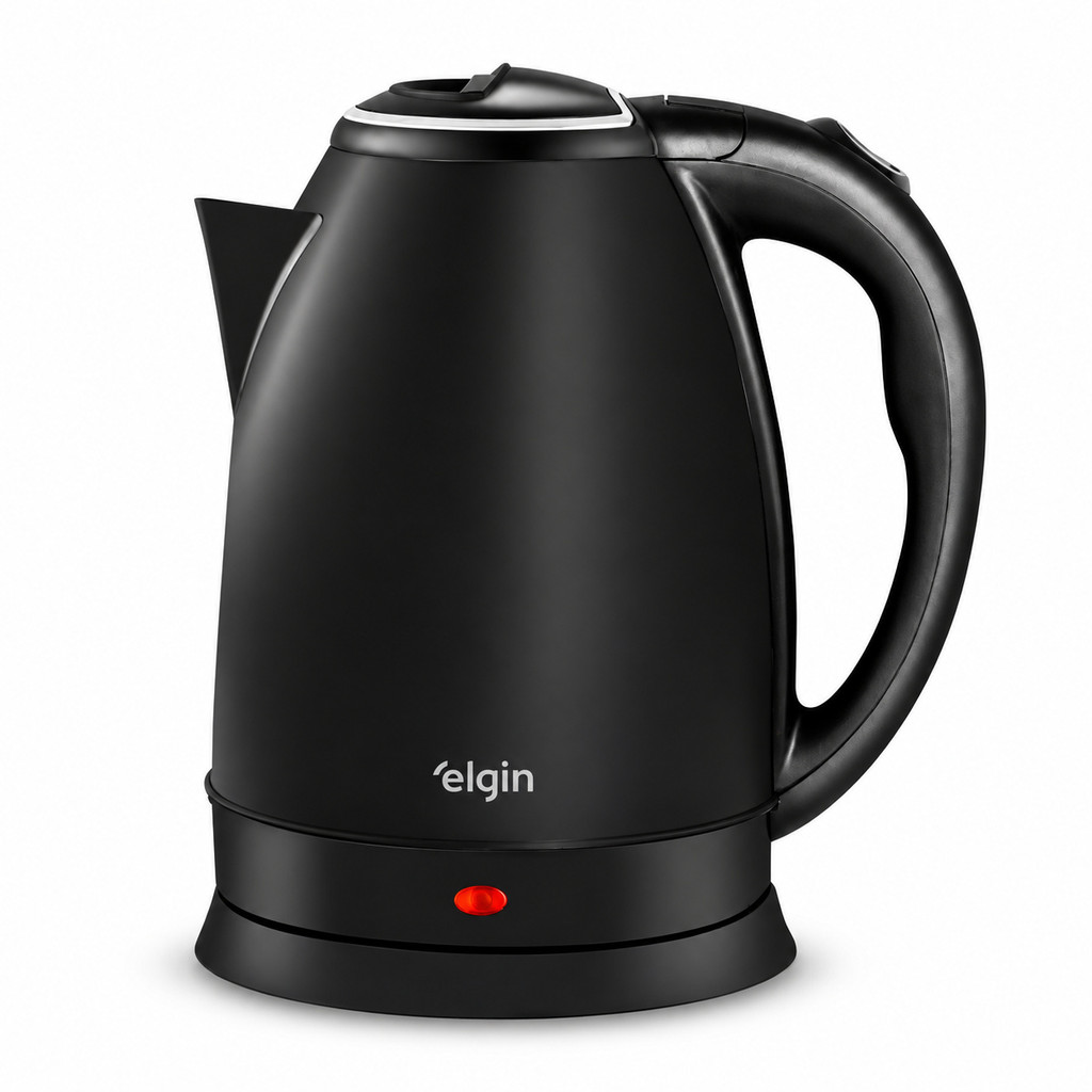 Chaleira Elétrica 2L Inox Preta 1200W 127V Elgin — imagem 2 de 2