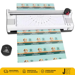 Plastificadora Laminadora A4 220V JST PL-230E Refiladora Quente E Frio