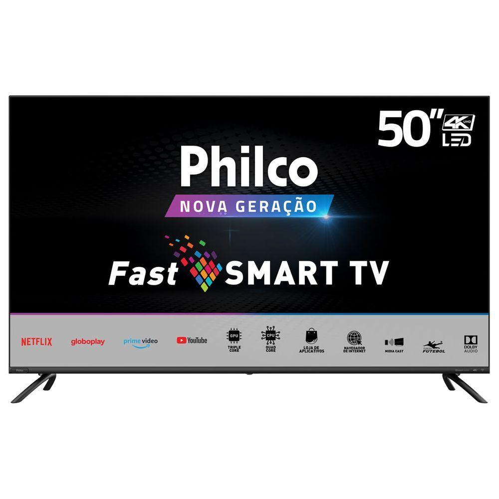 Smart TV Philco PTV50G70SBLSG 50 Polegadas 4K LED Dolby Áudio Bivolt