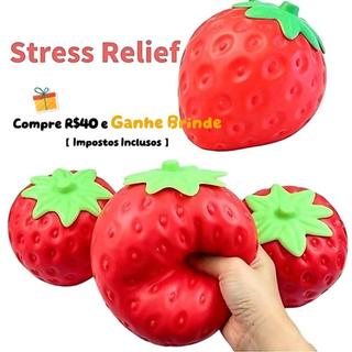 Squishy Morango Gigante,Estresse Bola Brinquedo Fidget,Anti-Stress Para Alívio De Tensão E Ansiedade Macio