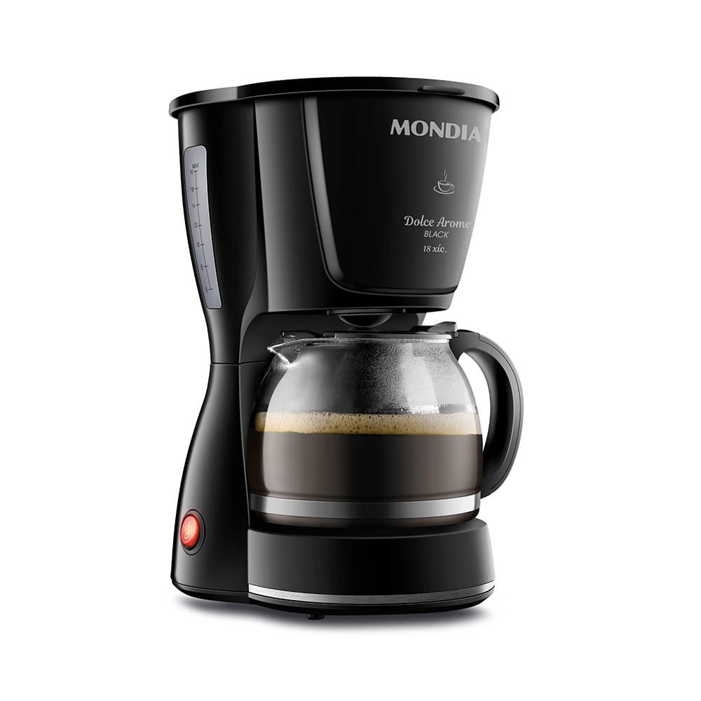 Cafeteira Elétrica Mondial Dolce Arome Preta 18 Xícaras - 127V — imagem 2 de 2