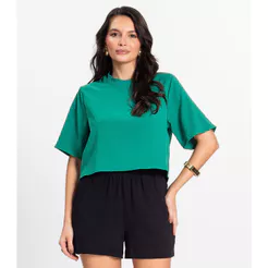 Blusa Feminina em Twill Cey Rovitex Verde