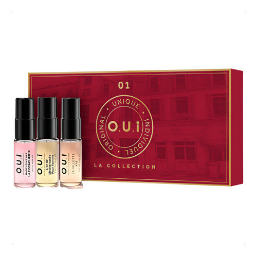 Oui La Collection Miniatura Feminino Kit 3 Eau De Parfum Spray 5ml Bolsa La Villette 470-madeleine 862 La Pistacherie-lo