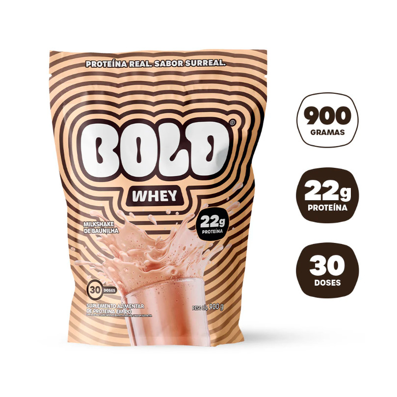 Bold Whey Protein 900g Milkshake de Baunilha – Suplemento Proteico Original