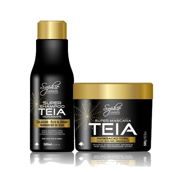 Kit Teia Manutenção (Shampoo 500ml +Mascara 500g) Sophie Cosmetic
