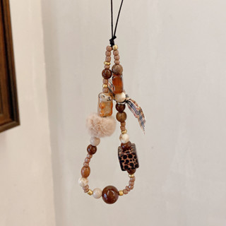 Corda Para Telefone Corrente Cordão Charme Cinta Pulso Bonito Leopardo Coração Frisado Pendurado Pulseira Chaveiro Menin em Oferta na Shopee