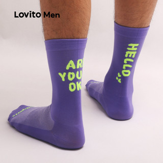 Lovito Meias Todas as estações Sock para Homens LSCS21A17 em Oferta na Shopee