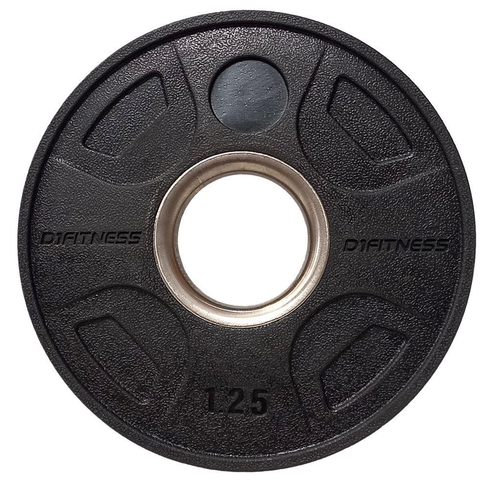 Anilha Elite Emborrachada 4 Grips 1,25kg