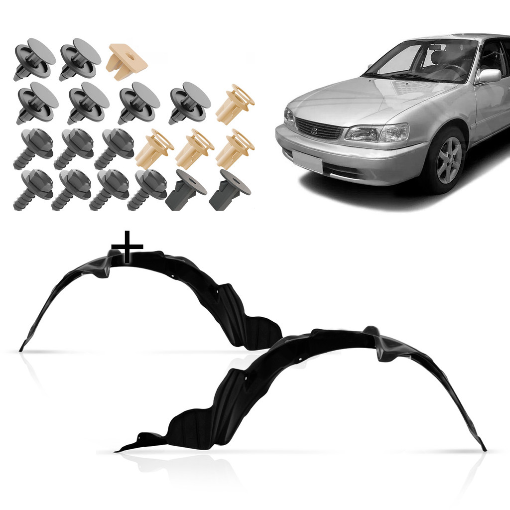 Par Parabarro Corolla 98 99 2000 2001 + Kit Grampo Presilha em Oferta na Shopee