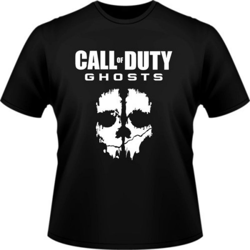 Camiseta Call of Duty Ghosts camisa unissex algodão jogo