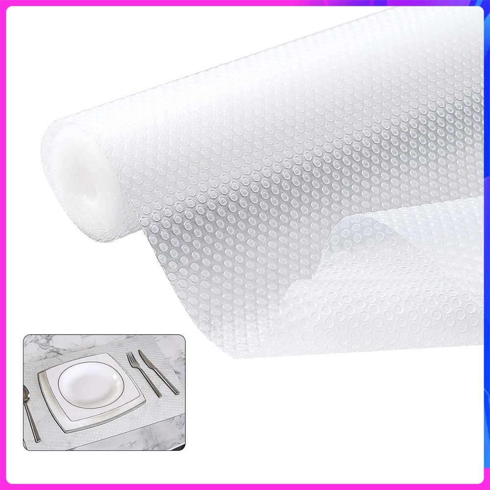 Forro de prateleira, forro de gaveta,45/60cm x 500 cm, antiderrapante, antiderrapante para cozinha, geladeira