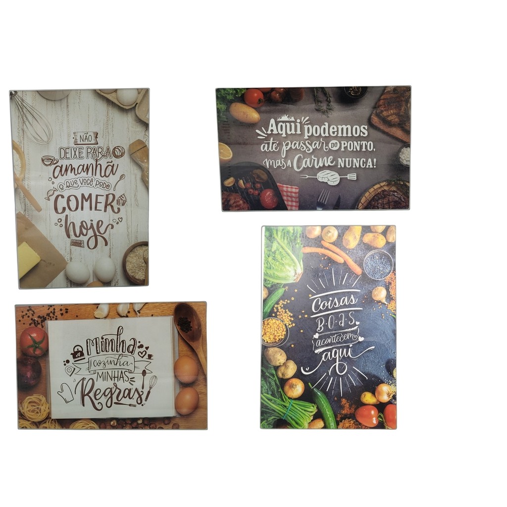 TABUA DE CORTE VIDRO 20 CM X 30 CM em Oferta na Shopee