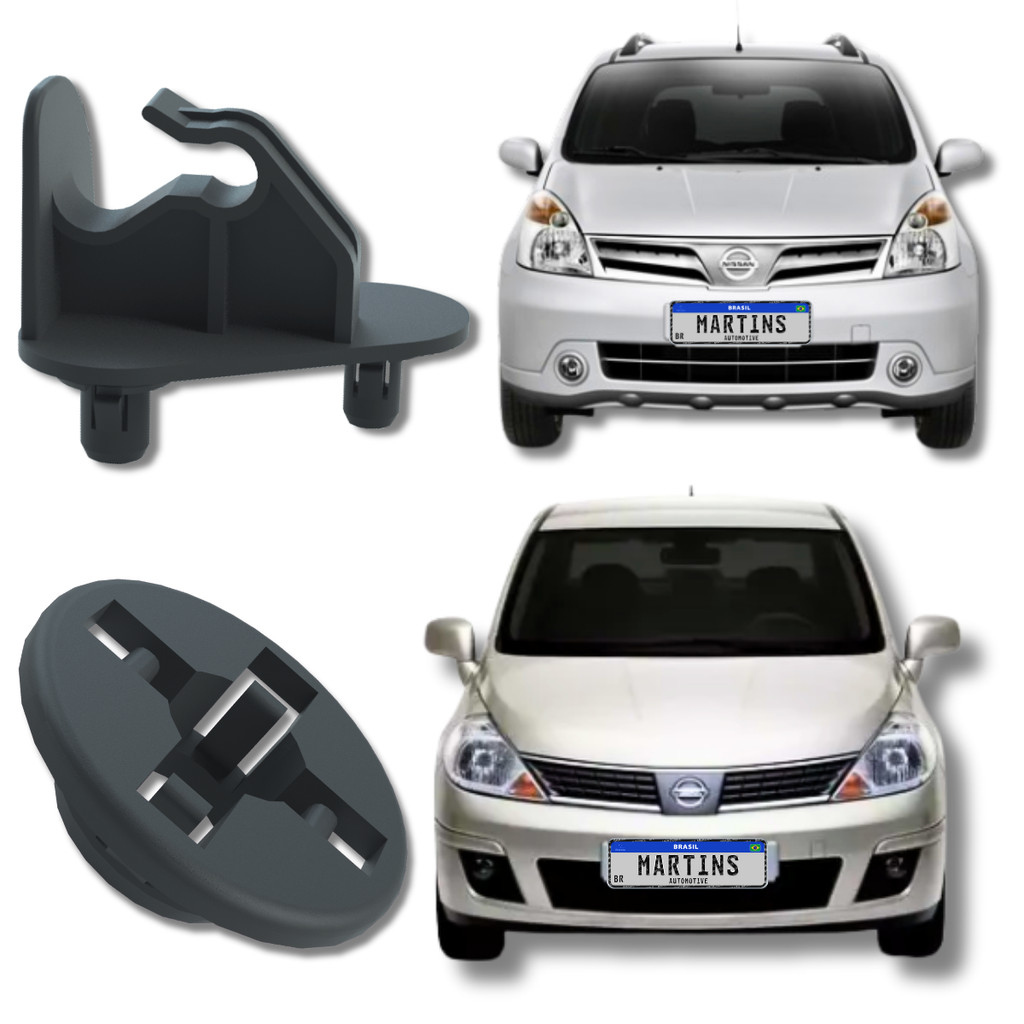 Kit de 2 Grampo Presilha Haste da Vareta do Capô (Descanso Articulação)Grand Livina Livina Tiida Tiida Sedan