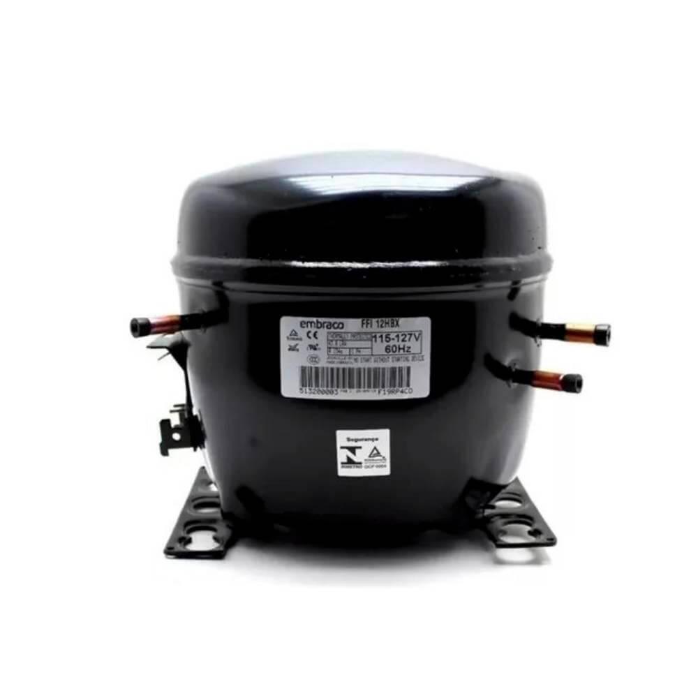 Compressor Embraco 1/3+ Hp R134 FFI12HBX sem resfriador - 110V