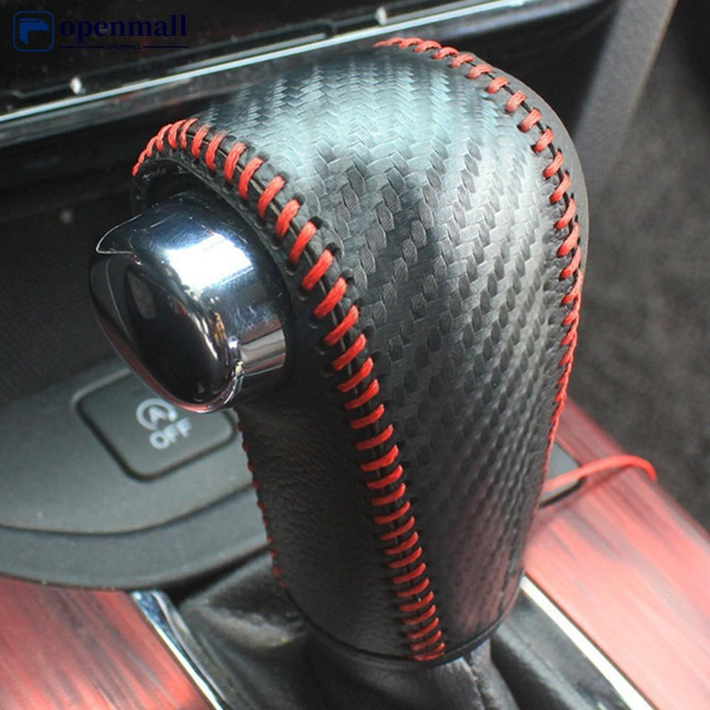 OMALL À Prova De Choque Engrenagem Do Carro Couro Interior Botão De Mudança De Cabeça Capa Acessórios Para Honda Vezel H