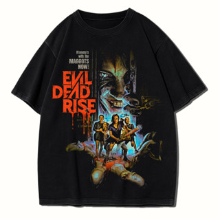 Camiseta Halloween Terror Estilo Vintage Evil Dead Rise 100% Algodão em Oferta na Shopee