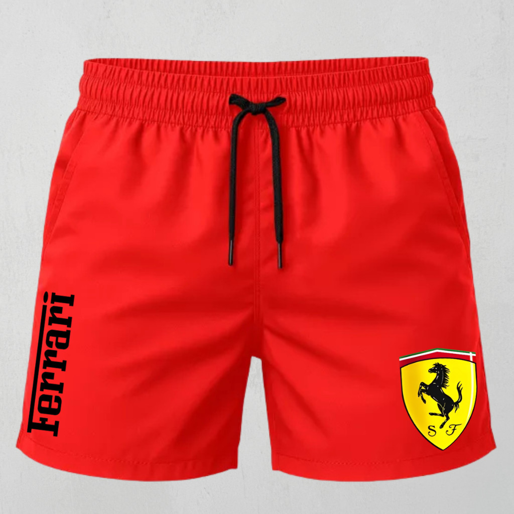 Short Bermuda Tactel Mauricinho Estilo Premium Ferrari Esportivo
