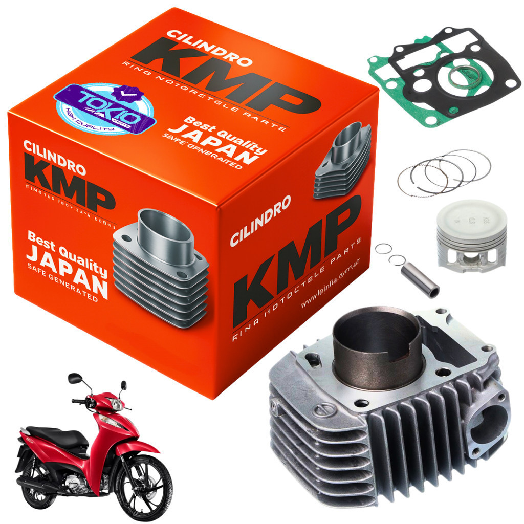 Kit Motor Cilindro Honda Biz 125 2009 A 2024 Injetada Kmp