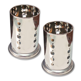 Kit 2 Porta Talheres Escorredor De Mesa Inox Vazado Cozinha em Oferta na Shopee