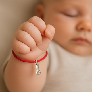 Pulseira Kabbalah Baby Figa em Cetim Vermelho Ajustável em Oferta na Shopee