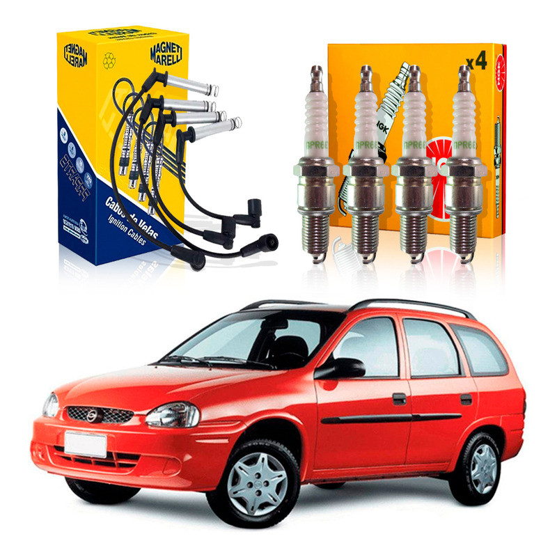 Kit Vela Ngk Cabo Corsa Wagon 1.6 8v 1997 A 2003 em Oferta na Shopee
