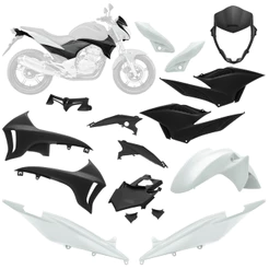 Kit Carenagem Conjunto Plastico Completo Pro Tork Moto Cb 300r 2010 2011 2012