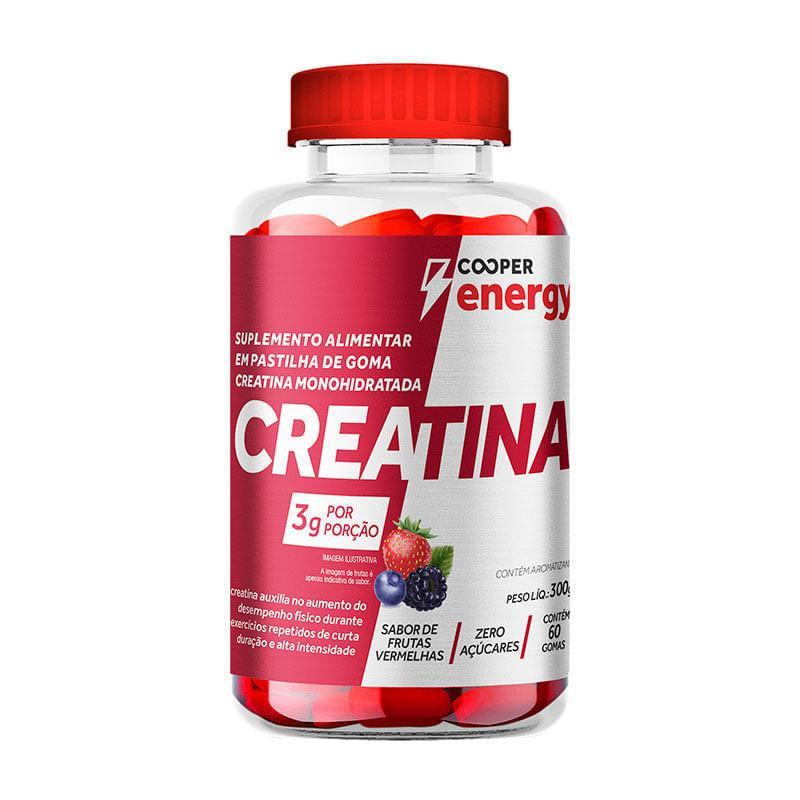 Suplemento Alimentar Cooper Energy Creatina Sabor Frutas Vermelhas 60 Gomas em Oferta na Shopee