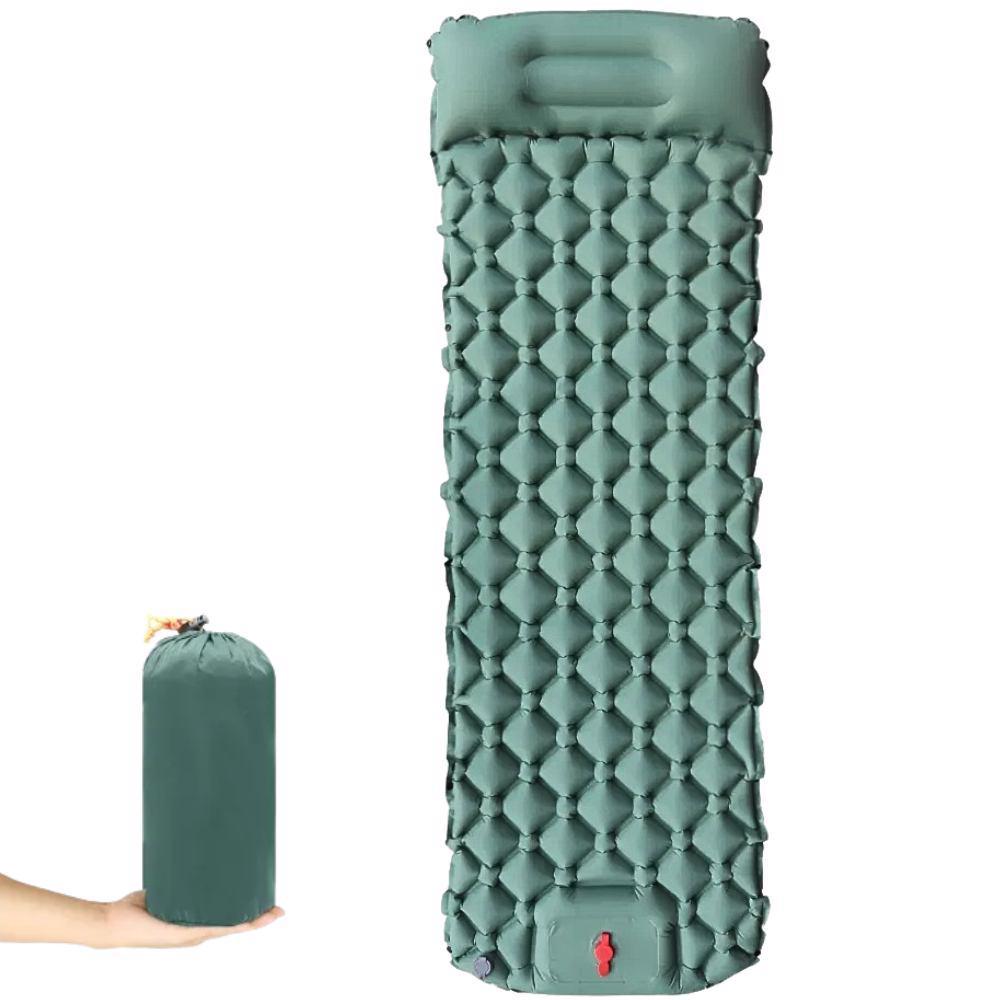 Colchão Inflável Automático Trekking Solteiro em Nylon 215x58x6 cm ZELT em Oferta na Shopee