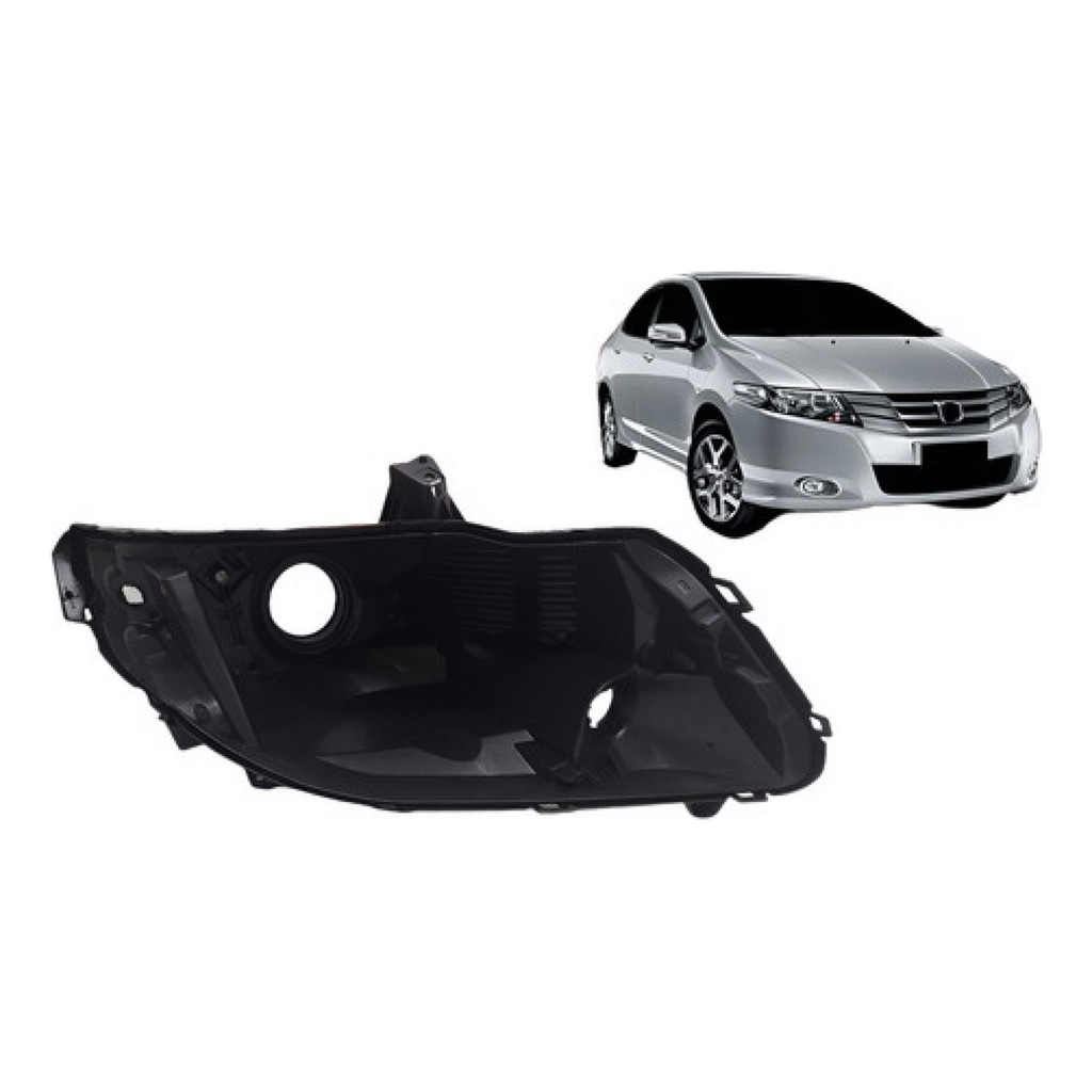 Carcaça Farol Para Honda City 2009 2010 2011 2012 em Oferta na Shopee