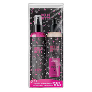 Kit Body Splash + Hidratante Pink Rock Hello Kitty - Cia da Natureza em Oferta na Shopee