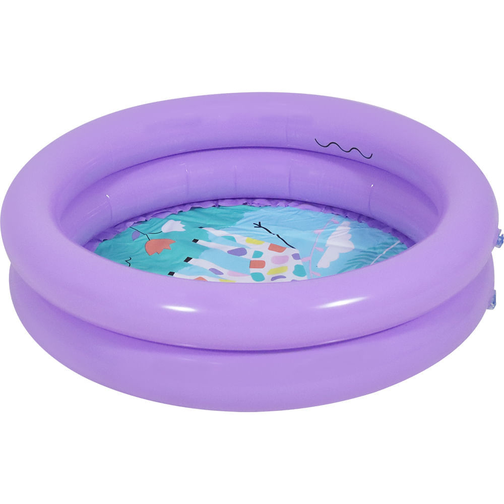 Piscina Inflável Infantil Kiddie 2 Anéis 21 Litros Bel em Oferta na Shopee