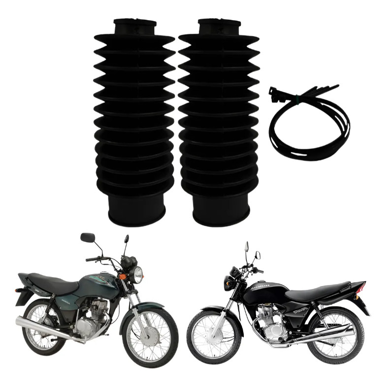 Sanfona Bengala Ybr Titan Fan 125 150 12 Dentes Preta em Oferta na Shopee