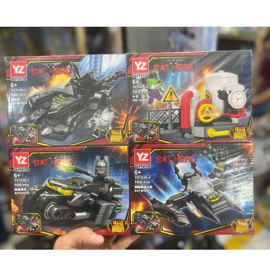 BLOCO DE MONTAR BATMOVEL BATMAN 4 EM 1 - KIT SURREAL