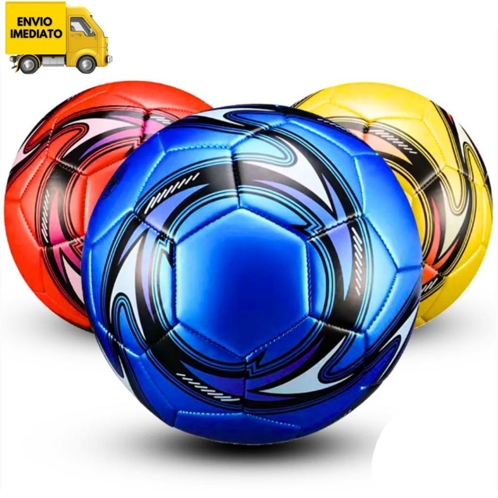 Bola De Futebol Para Campo Costurada Número 5 Azul Verde Vermelho E Laranja  Treino em Oferta na Shopee