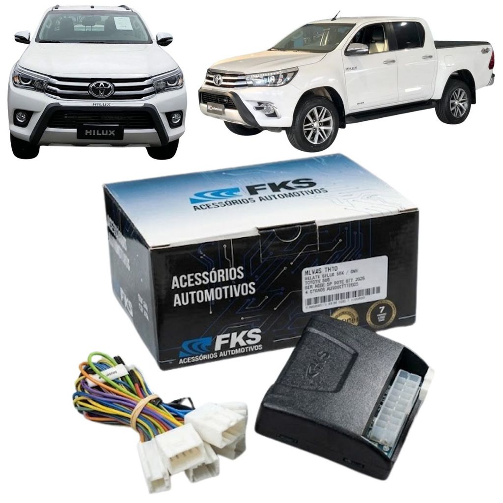 MÓDULO DE VIDRO ELÉTRICO E REBATIMENTO TOYOTA HILUX SRV SRX SW4 2016 A 2026 FKS MLV45 TH10 G2 ORIGINAL