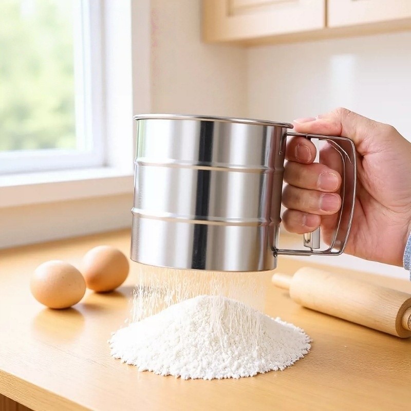 Polvilhador De Farinha E Açúcar Em Aço Inox Caneca Com Gatilho Pet — imagem 2 de 2