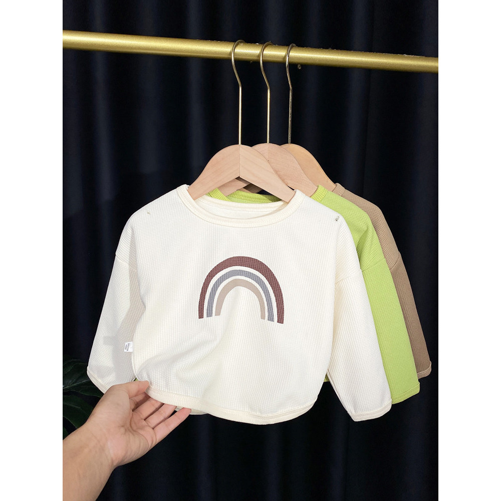 Moletom infantil primavera outono fã Puffian bonito meninos topos primavera meninas camisetas de manga comprida crianças
