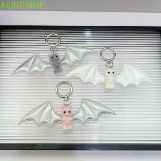 Chaveiro De Urso De Morcego AURENNE , Mini Boneca Flocado Y2K , Pingente De Bolsa Fofo De Animal Com Revestimento De Pil