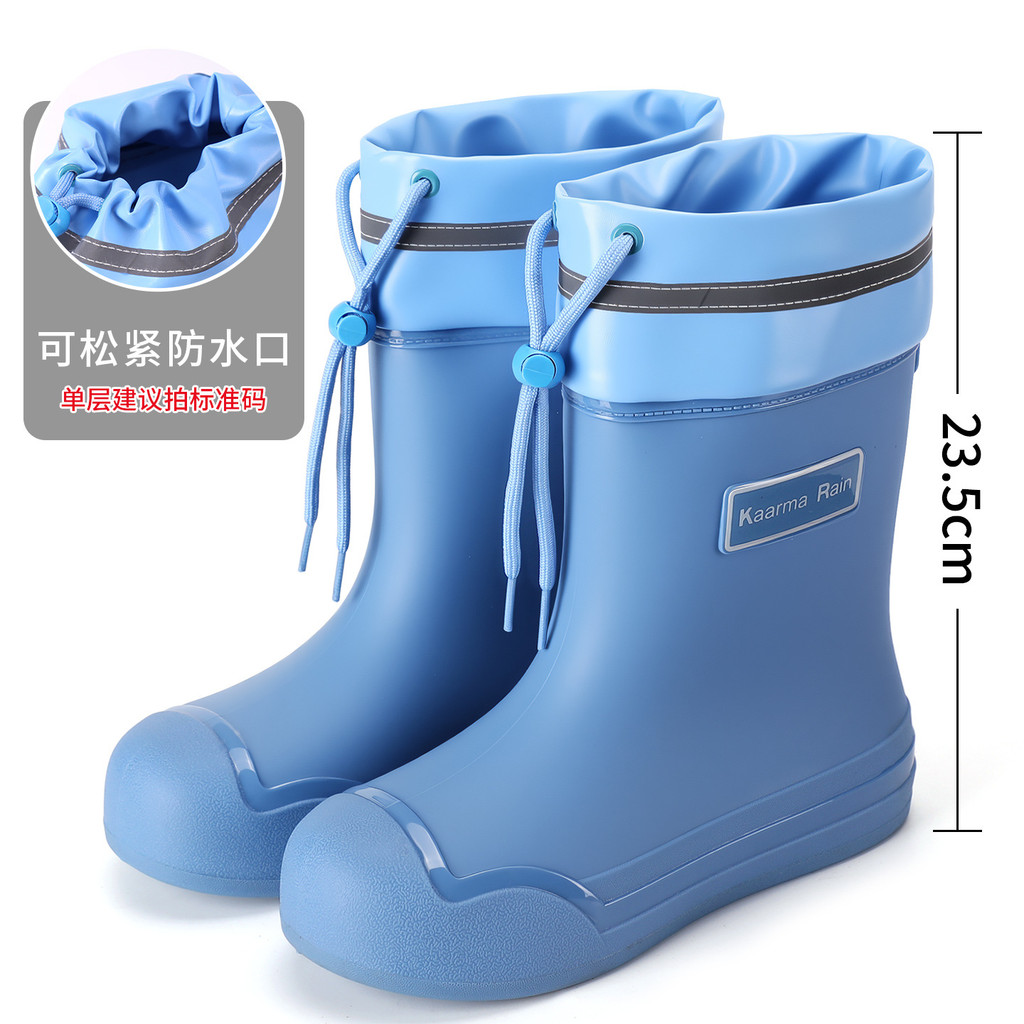 Botas de chuva curtas femininas para uso externo, antiderrapantes, reforçadas, resistentes ao desgaste, impermeáveis, bo