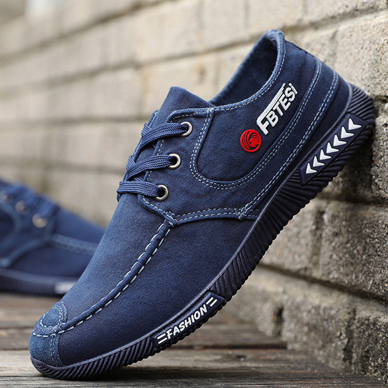 Sapatos de lona sapatos masculinos outono respirável desodorante Casual sapatos de pano masculino sola macia resistente