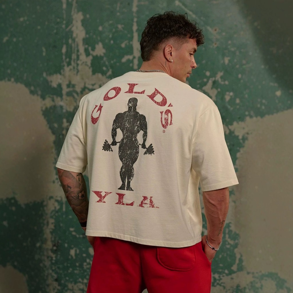 You youngla Co-marca ouro verão masculino de manga curta esportes lazer Fitness algodão tamanho grande solto em torno do