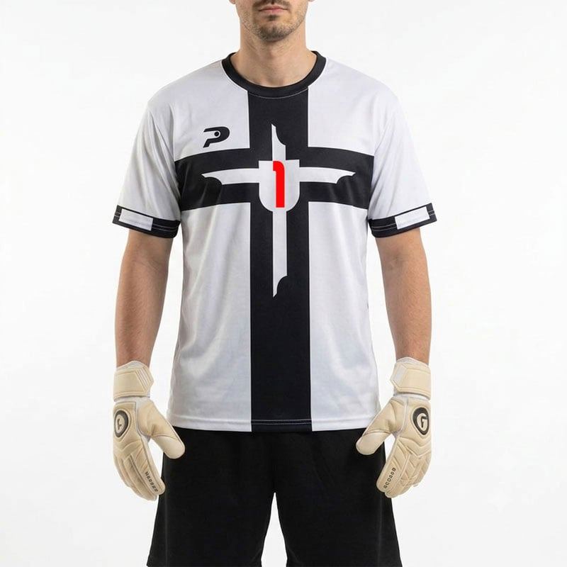 Camisa Goleiro Placar AGRESTE bco/ptol N1 tamanho G