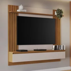 Painel Ripado para TV até 65 Polegadas 160,6CMX165,6cm Marrom