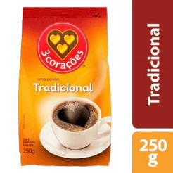 3 Corações Café torrado e moído almofada tradicional 250g